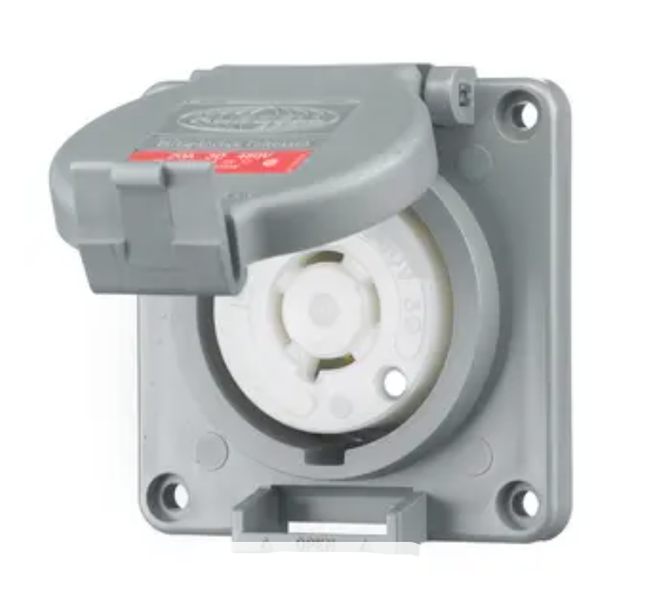 HBL2430SW | Receptáculo Industrial Empotrable Hubbell Twist-Lock Tomacorriente industrial hubbell